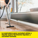 Kärcher Aspiradora WD 3 P V-19/4/20, función de soplado, 1000 W, depósito: 19 l, Manguera: 2 m, Filtro de Cartucho, Bolsa de Fieltro, Boquilla para Suelos y Ranuras, Enchufe para Herramientas
