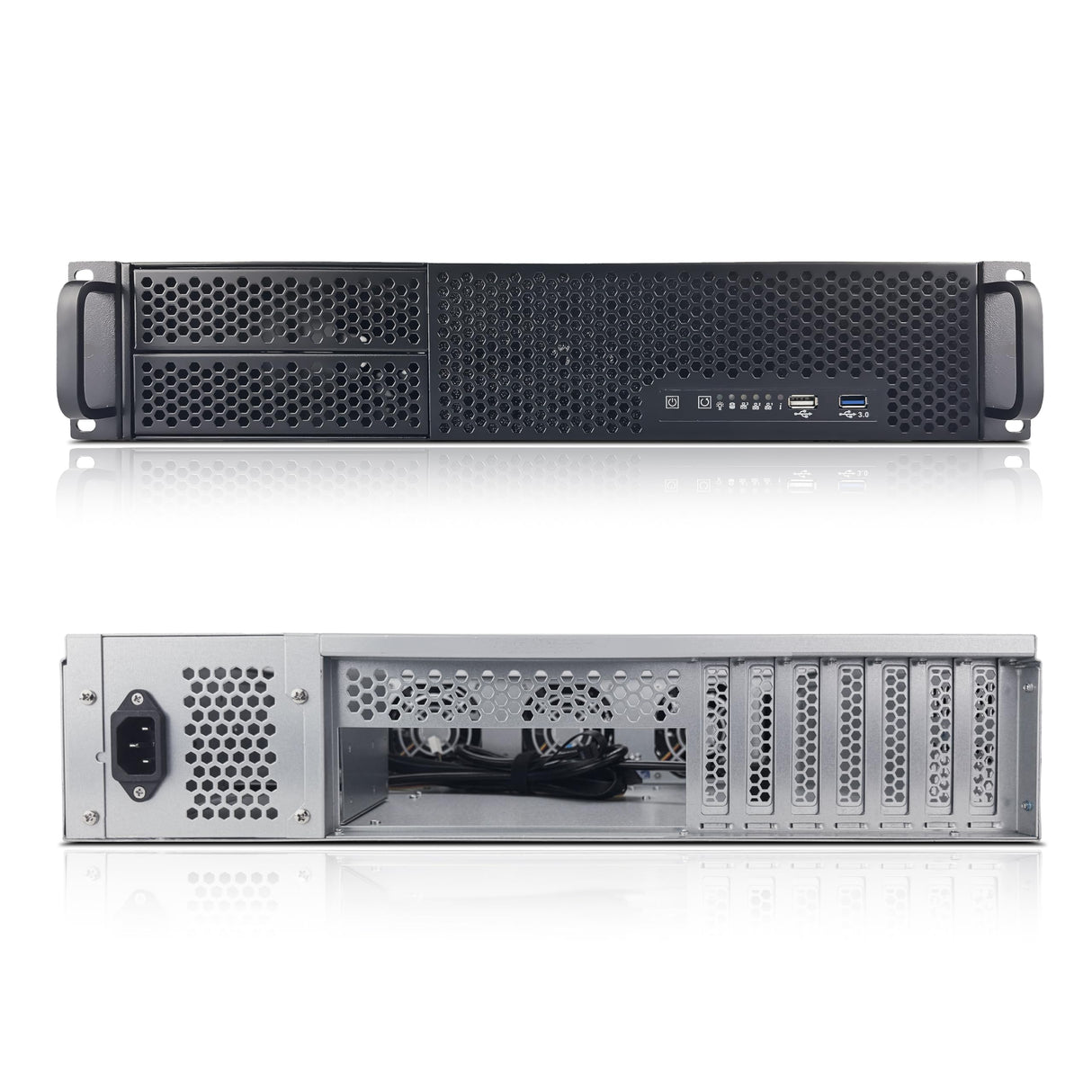 Fantec SG-290 2HE - Caja para Servidor (550 mm, sin Fuente de alimentación)