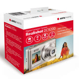 AGFA PHOTO Realishot DC9200 - Cámara Digital Compacta, 24 MP, Video 4K, Zoom Óptico 10X, Pantalla Doble 2.8" + 1.54", Sensor CMOS, Estabilización de Imagen, Batería de Litio - Plata