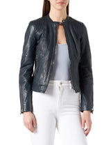 Naf Naf Cbiker Blazer, Azul Marino, 38 para Mujer