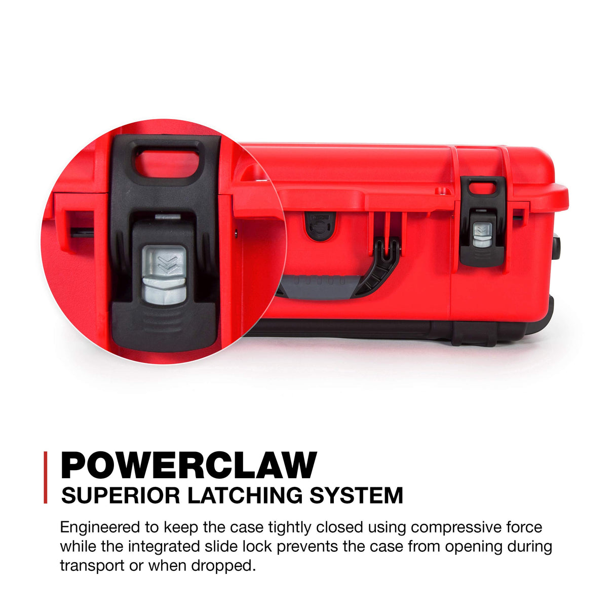 Nanuk Wheeled Series 935 NK-7 Maleta de protección Impermeable de Resina Ligera y Divisor Acolchado, Color Rojo
