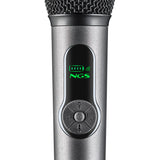 NGS Singer Star Duo – Pack 2 Micrófonos Inalámbricos Dinámico 2,4GHz, Autonomía 30h, Control de Volumen y Eco, Indicador de Batería, Conexión Jack 3,5mm y 6,3mm – Ideal para Karaokes y Eventos