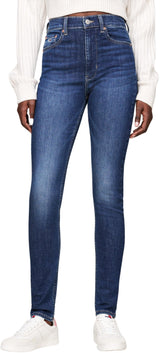 Tommy Jeans Sylvia HGH Skn CH0258, Jeans Mujer, Azul (Denim Dark), 31W / 32L
