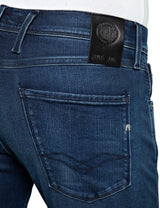 Replay Anbass Slim-Fit Hyperflex Jeans con elástico, Azul (Dark Blue 007), W30 x L30 para Hombre