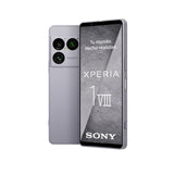 Sony Xperia 1 VIII - Pantalla OLED HDR FHD+ de 6,5" 19,5:9 120Hz, Triple cámara con Nuevo teleobjetivo, Xperia AI, Batería 2 días, Audio 3,5 mm, Dual SIM, Plata Iolita