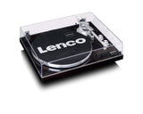 Lenco LBT-188 Tocadiscos Bluetooth - admite Salidas de RCA y USB - 2 velocidades 33 RPM y 45 RPM - preamplificador - carcasa de MDF - transmisión por correa - nogal