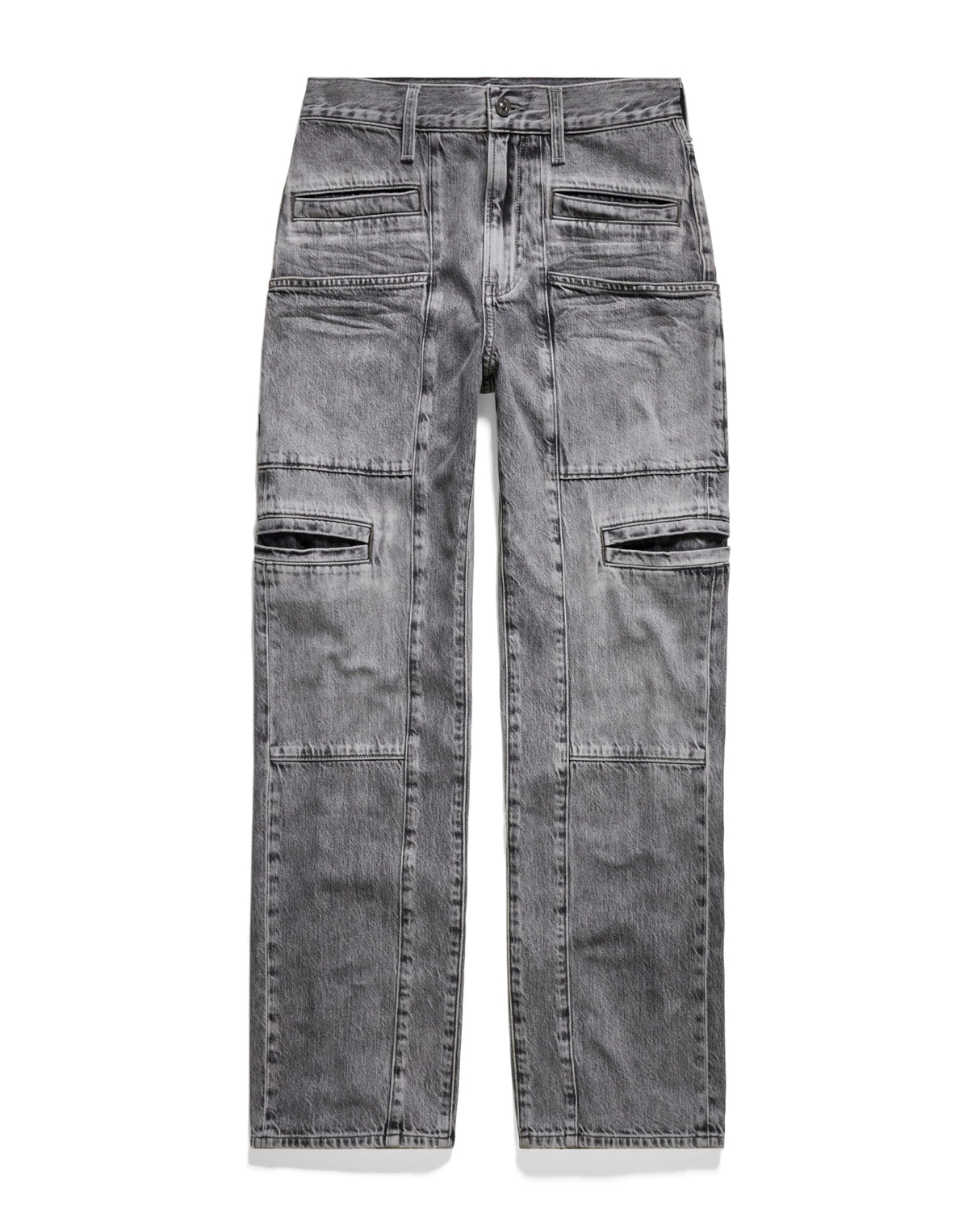 G-STAR Para Mujer Jeans Viktoria Utility High Straight, Gris (Faded Grey neblina D24566-D537-G324), 27W / 30L