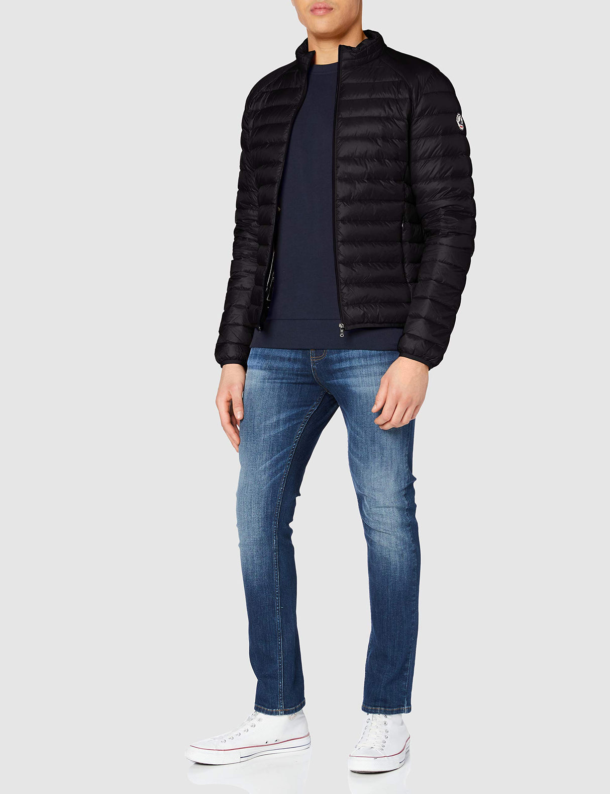JOTT Down Jacket Mat with Long Sleeve, Noir, M para Hombre