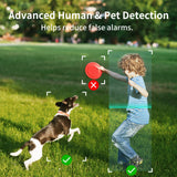SwitchBot Cámara de Foco para Exteriores 1080P – 10000 mAh, cámara de Seguridad inalámbrica con detección de IA, Impermeable, Funciona con Alexa y Google Home, visión Nocturna a Color, Almacenamiento