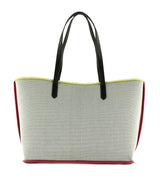 DKNY Hallie Tote, Bolsa de Mano para Mujer, Negro/Multicolor
