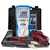PeakTech 2705 – Miliamperímetro digital con cables de prueba Kelvin de 4 pines, TUV/GS, medición de miliohmios, corriente, multímetro, probador de continuidad, gráfico de barras - CAT III 1000 V