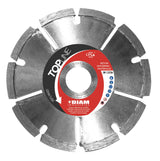 DIAM INDUSTRIES Disco de sellado profesional de 125 mm x 22,2 mm, segmentos rectos de ladrillo, bloque de cemento