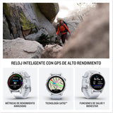 Garmin Epix (Gen 2) Pro 42mm - Reloj de alto rendimiento GPS multideporte con Pantalla táctil AMOLED, Linterna LED, Frecuencia cardíaca, Mapas y hasta 10 días de autonomía, Plateado
