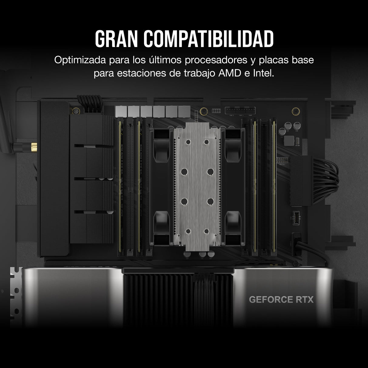 CORSAIR WS DDR5 ECC RDIMM 64GB (4x16GB) 6000MHz CL40 Intel XMP 3.0 Memoria para Estaciones de Trabajo - Negro (CMA64GX5M4B6000C40)