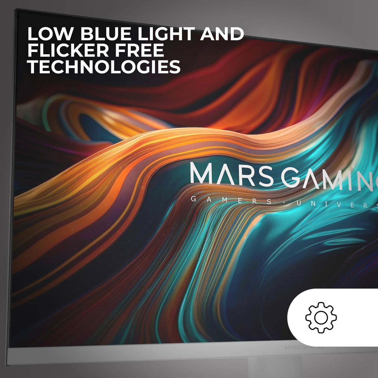 Mars Gaming MV-24, Monitor 24” IPS FHD 120Hz, HDR10 1ms, FreeSync y G-SYNC, Monitor PC con Altavoces Integrados, Inclinación 25°, Low Blue Light y Flicker Free, HDMI + DisplayPort + Jack 3.5mm, Blanco