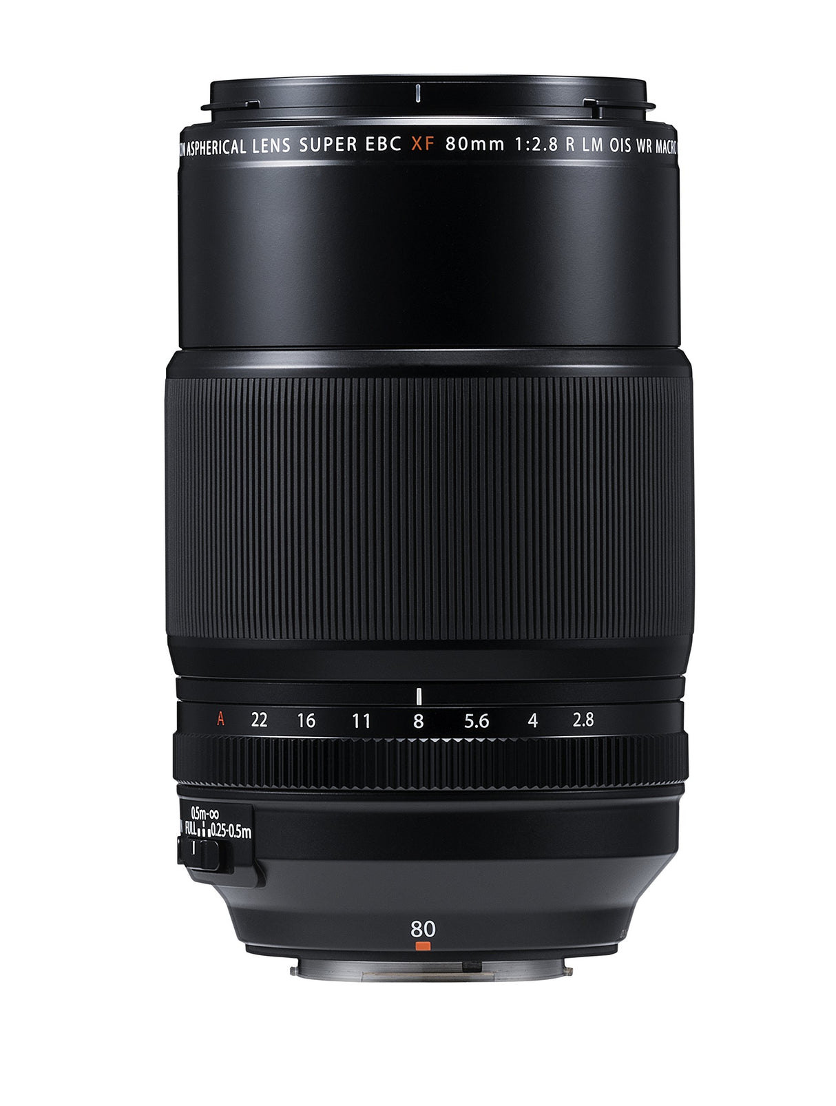 Fujifilm Fujinon XF80 mm - Objetivo (F2.8 R LM OIS WR Macro) Color Negro