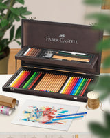 Faber-Castell Selezione Varzi 110084 Art & Graphic Compednium Estuche de madera 110084 - Selección Postales Varzi desde 1956