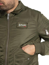 Schott NYC 210100RS, Chaqueta para Hombre, Kaki Del Ejército, M