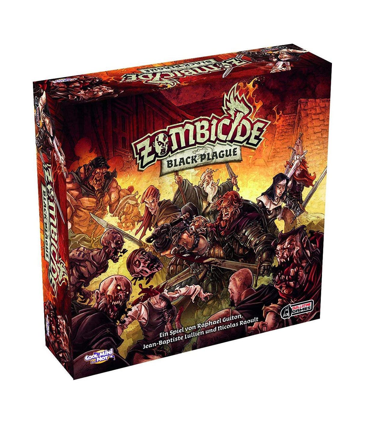 Asmodee | CMON | Zombicide: Black Plague | Juego básico | Juego Experto | Dungeon Crawler | 1-6 Jugadores | a Partir de 14+ años | 60+ Minutos de Tiempo de Juego | Aleman
