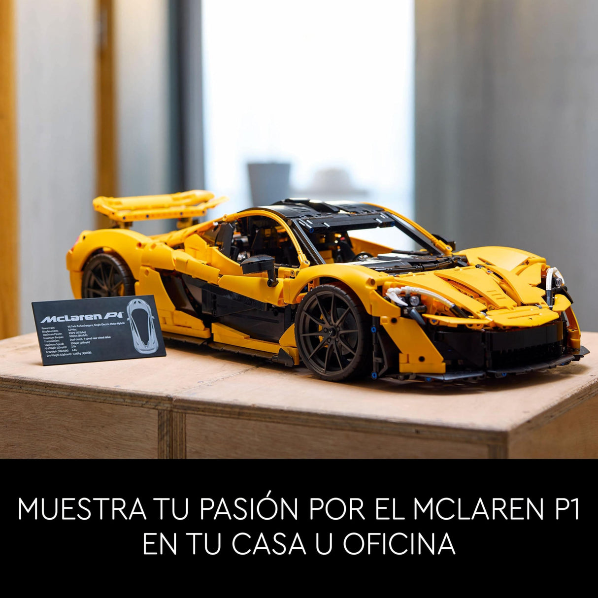 LEGO Technic McLaren P1 Maqueta de Coche a Escala para Adultos - Regalo para Padres - Hipercoche de Carreras - Kit de Maquetas - Decoración del Hogar y Estantería 42172