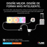 Corsair iCUE Link XH505i RX360 RGB Kit de Refrigeración Personalizada – Bloque de Refrigeración Liquida XC7 Elite, Bomba y Depósito XD6 Elite, 3 RX120 RGB, Radiador XR5 de 360 mm, System Hub - Blanco