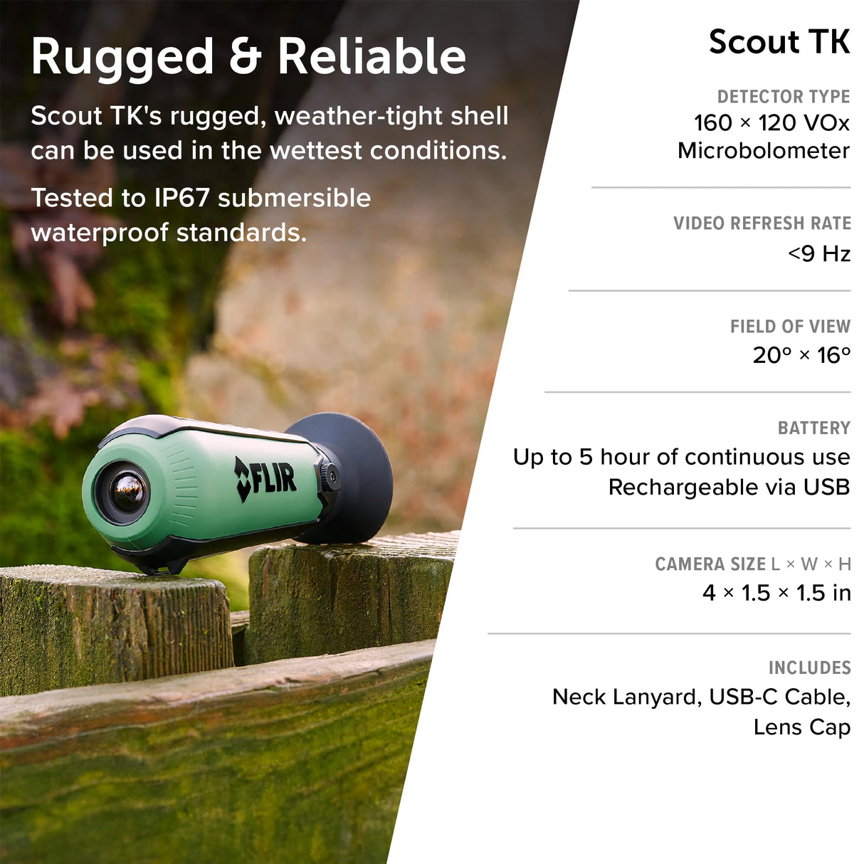 FLIR Scout TK Pocket-Sized Thermal Monocular by FLIR