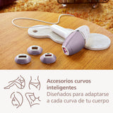 Philips Lumea serie 8000, dispositivo de depilación IPL, alternativa de depilación láser, tecnología SenseIQ, 4 accesorios para el cuerpo, lápiz recortador compacto satén, BRI949/00
