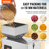 VEVOR Máquina llenadora de polvo, 1-100 g, Máquina llenadora automática inteligente de pesaje de partículas, Llenadora dispensadora para semillas de té, granos, polvo, harina, frijoles, copos