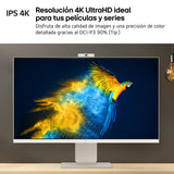 LG 32SR85U-W - MyView Smart Monitor, 32 Pulgadas, 3840 x 2160 (Ultra HD 4K), Panel IPS, webOS 23, ThinQ App, Web CAM, Blanco