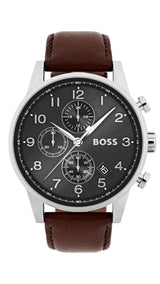 BOSS Reloj Cronógrafo de Cuarzo para hombre Colleción Navigator con correa de malla de acero inoxidable o de piel