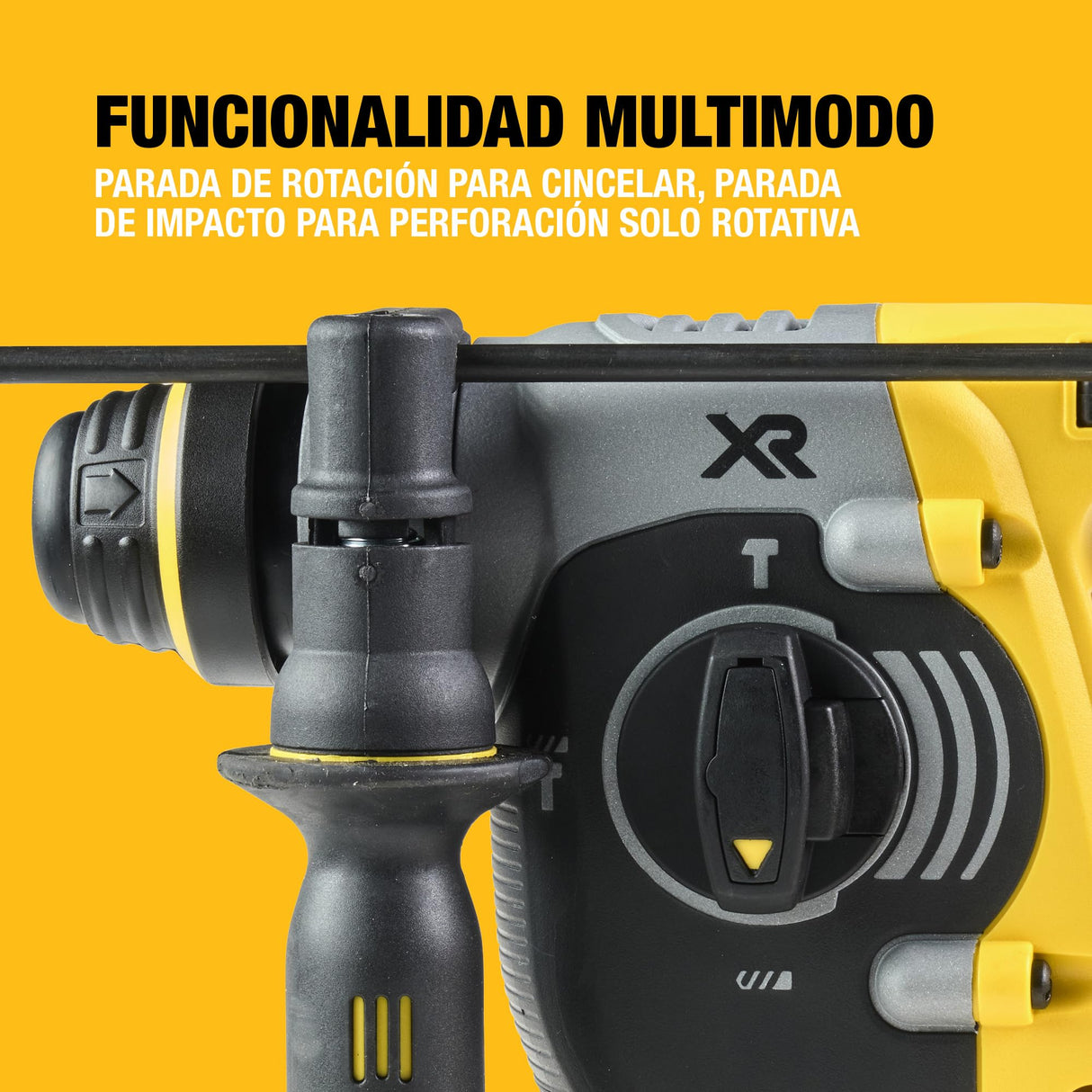 DEWALT Martillo Electroneumático Brushless 24mm SDS-Plus 18V XR , Unidad Sin Batería ni Cargador, DCH273NT-XJ