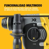 DEWALT Martillo Electroneumático Brushless 24mm SDS-Plus 18V XR , Unidad Sin Batería ni Cargador, DCH273NT-XJ
