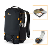 Lowepro Trekker Lite BP 150, Mochila para Cámara, con Inserto Extraíble, con Sistema de Correas para Accesorios, Negro, para Cámara Sin Espejo, Compatible con Sony Alpha 6000, Negro