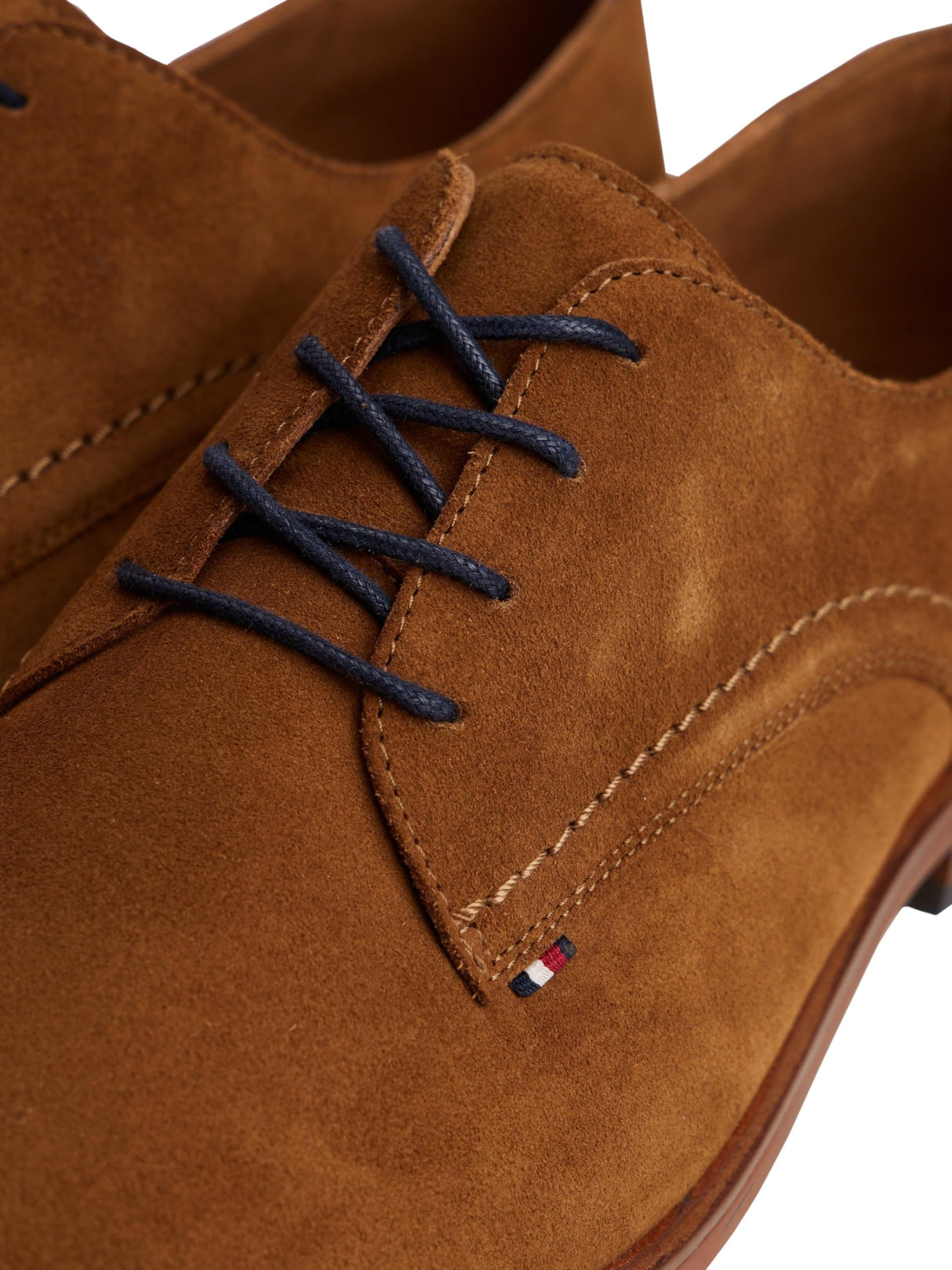 Tommy Hilfiger Zapatos Derby Hombre Dress Suede de Ante, Marrón (Coconut Grove), 41