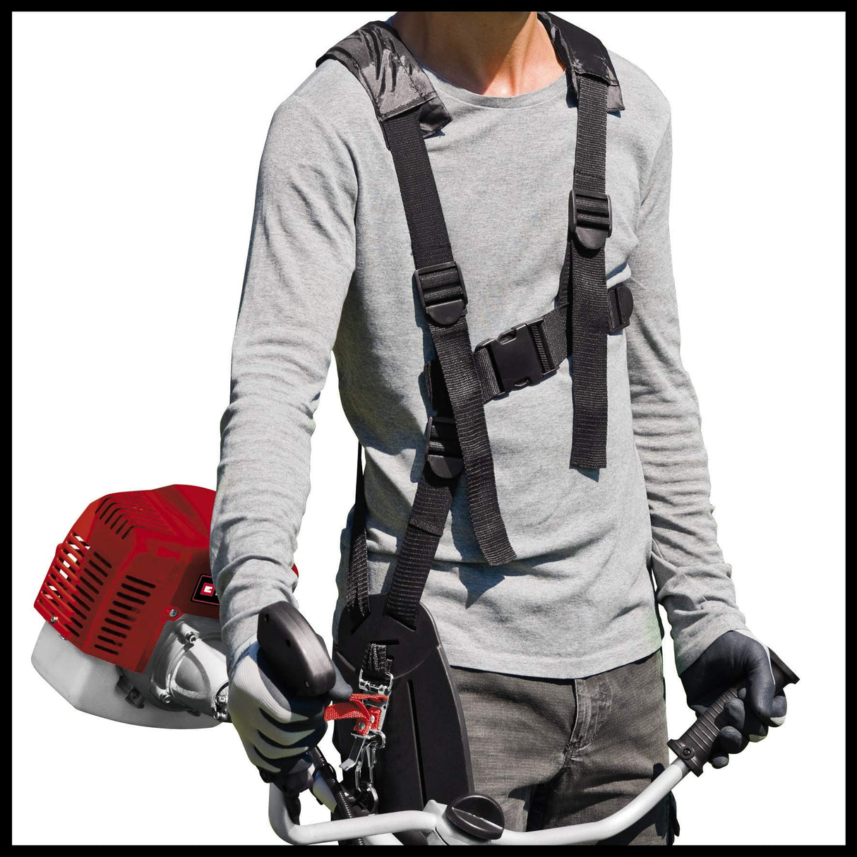 Einhell GH-BC 43 AS - Desbrozadora de gasolina profesional 1250 W (2 cuchillas, desplazamiento del motor: 42.7 cm³, ancho de corte: 42 cm) (ref.3401973)