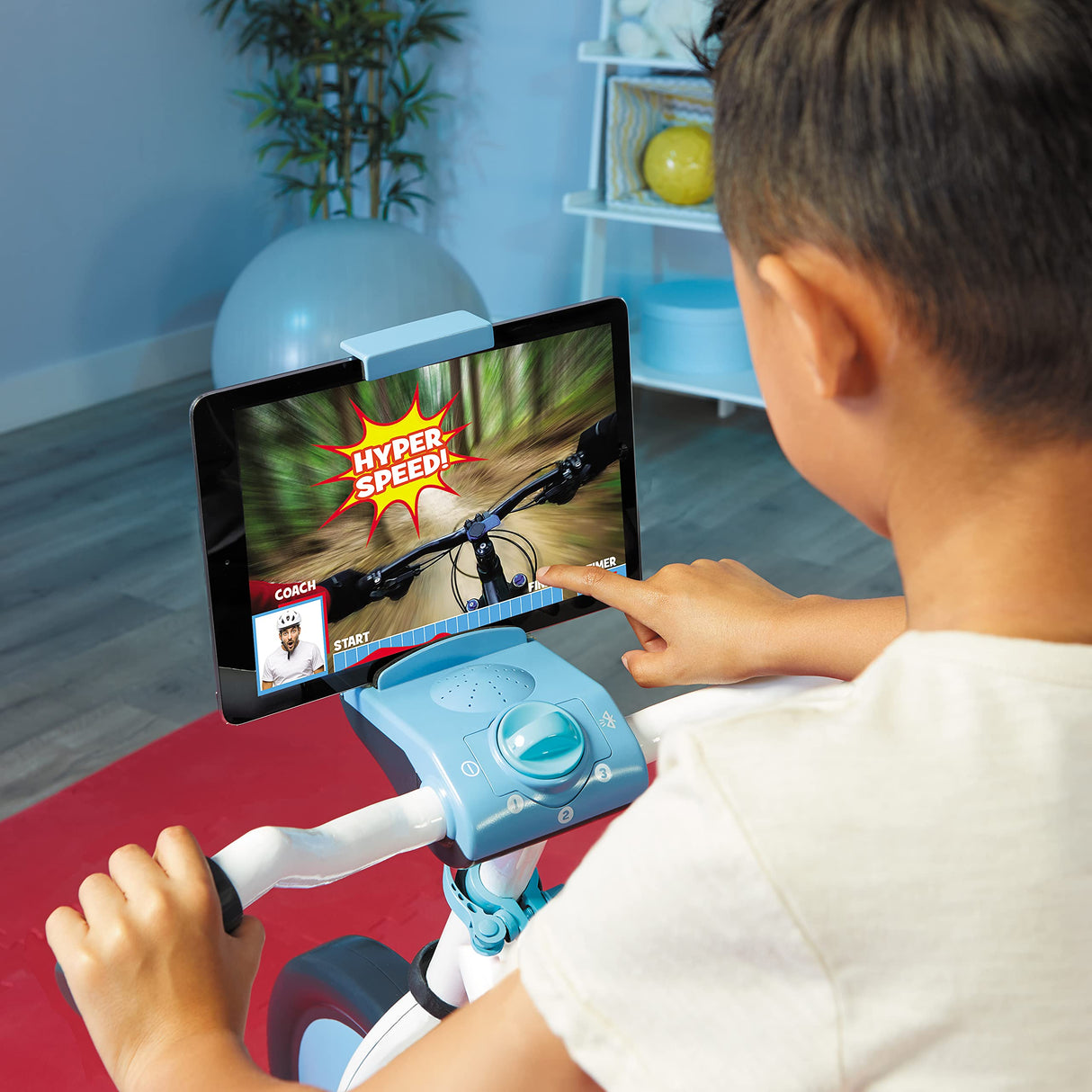 Little Tikes Pelican Explore Bicicleta Estática con Bluetooth y videos de YouTube gratis. Edad 3-7 años
