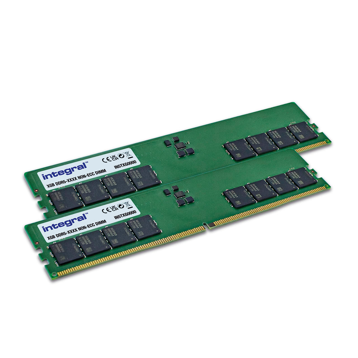 Integral 64GB Kit (2x32GB) DDR5 RAM 4800MHz DIMM Módulo de memoria para PC de escritorio