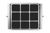 Teka R1RTK (DLV/DVT) - Filtro de Carbón Regenerativo, Uso en Campanas en modo de Recirculación, Fácil de Instalar y Cambio de Filtro, Modelo Cuadrado.