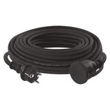 EMOS Cable alargador Schuko de 25 m, Cable de extensión de Goma para Exteriores (IP44), H07RN-F3G 2,5 mm2