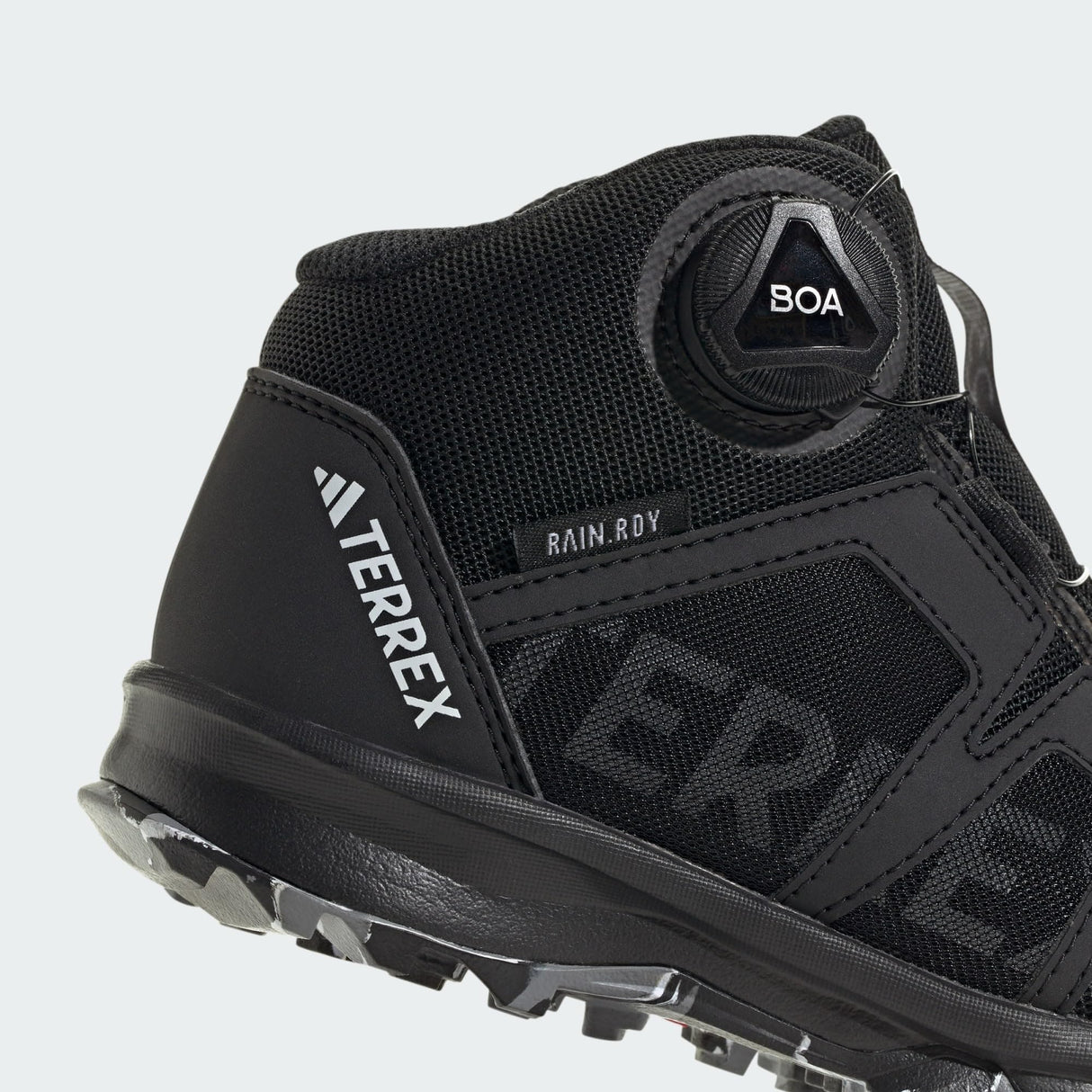 adidas Terrex Boa Mid Rain.RDY Hiking Shoes, Zapatillas, Core Black/Cloud White/Grey Three, 39 1/3 EU