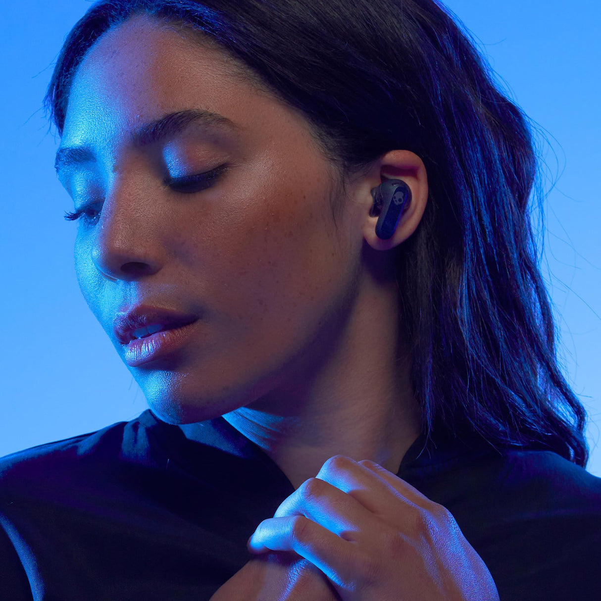Skullcandy Rail ANC Auriculares In-Ear Inalámbricos con Cancelación de Ruido, 27 h de Autonomía, Micrófono, Compatibles con iPhone Android y Dispositivos Bluetooth - Negro