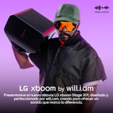 LG xboom Stage301, Altavoz Bluetooth, Alta Potencia, Portátil, Funciones DJ, Karaoke, con Luces LED Variables, Amplia Conectividad, El Sonido Absoluto