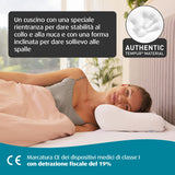 TEMPUR Almohada viscoelástica Millennium, almohada ergonómica de soporte para el cuello para personas que duermen boca arriba y de lado, reclinable firmemente, M (54 x 32 x 11 cm)
