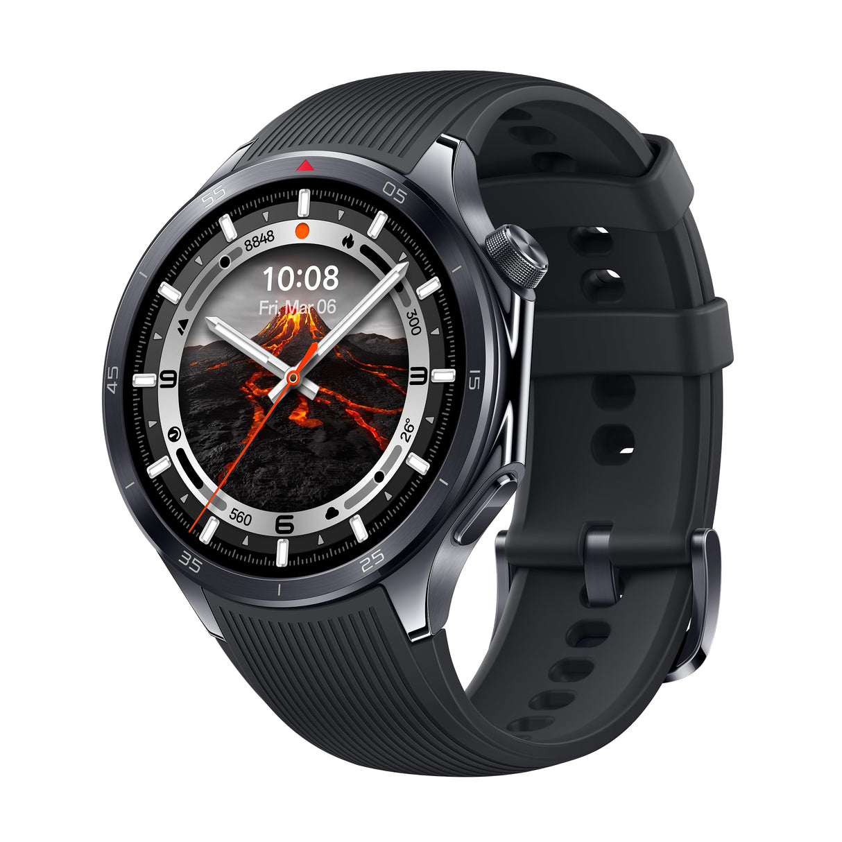 OPPO Watch X2 Smartwatch – Pantalla AMOLED 1.5” | Batería hasta 16 días | Google Apps & Wear OS | ECG, SpO2 & 100+ deportes | Resistente IP68 & 5ATM - Negro