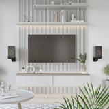 RICOO Soporte Altavoz para Pared (2 Piezas) Giratorio Inclinable Brazo para bafles Wall-Mount Universal LH051-B Negro