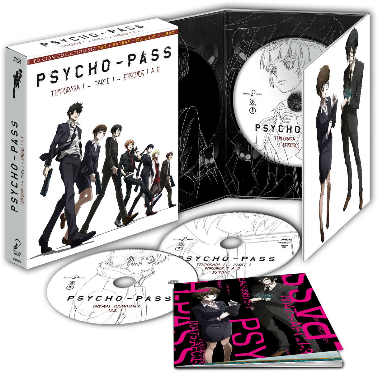 Psycho Pass Temporada 1 Parte 1. Blu-Ray. Edición Coleccionista. [Blu-ray]