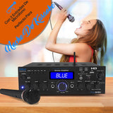 Pyle Amplificador de Sonido, 200W, Bluetooth, Inalambrico, Estereo, para el hogar, Control Remoto, Sistema con HDMI/Optico/Fono/Coaxial, Radio FM, USB/SD, AUX, RCA