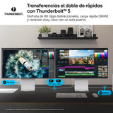 LG 32U990A-S - Monitor Ultrafine 6K, 31,5'', (6144 x 3456), IPS Black 16:9, HDR10, Display HDR600, 450 nits, 60Hz, Super Resolution+, Black Stabilizer, HDMI 2.1, Inclinación/Altura/Pivote, Plata