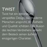 Gense Twist Cubiertos Set 60 piezas Acero pulido