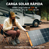 Mini Estación de Energía Portátil Jackery Explorer 100 Plus, 99Wh/31000mAh Batería LiFeP04 Duradera, 3 Puertos USB-A/C 128W Salida Max, Tamaño de Palma de mano para Viajes de Negocios, Excursiones